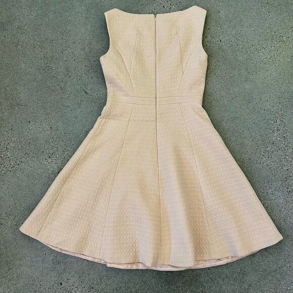 NWT Karen Millen Womens Fit & Flare Sleeveless Double Breasted Dress Pale Pink 4 - Picture 4 of 10